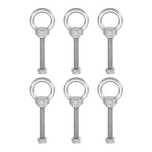 PATIKIL AC{g M6 {g ˂50mm 304XeX|OlW Zp˂ ibg KXPbg bV[t ݂艺Œ`F[ C[[vp 6Zbg