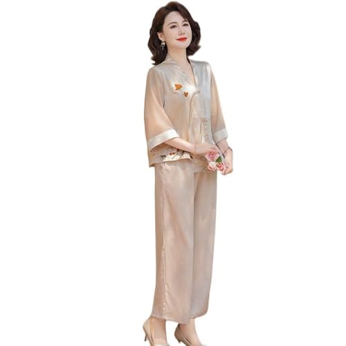 Ensemble deux pièces femme fluide avec pantalon palazzo pour masquer les rondeurs complexantes