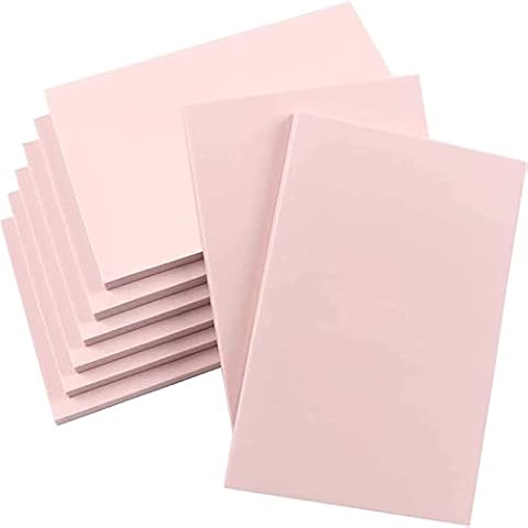 SGHUO 8pcs 4"x6" Rubber Carving Blocks, Soft Linoleum Block for Printmaking, Rectangle Linocut Blocks Stamp Carving Tools, Easy Cut Lino Blocks Crafts Making Kit (Pink) Cover