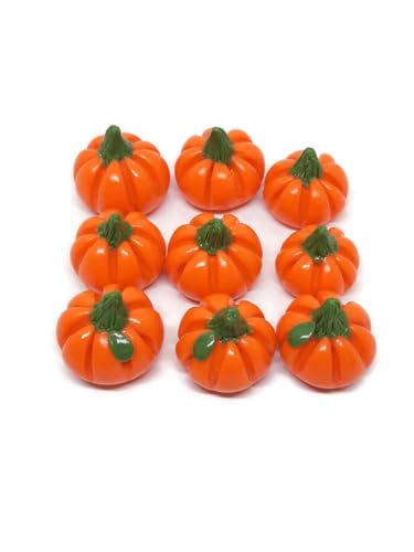 Fairy Garden Accessories, Terrarium Decor. Miniature Pumpkins. 9 Piece Set.