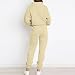 EZJOBLA Jogginganzug Damen Trainingsanzug Sportset für Baumwolle Jogginghose Lounge Set Strick Bench Schwarzer Braun 2Xl