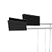 Alessi Plissé MDL08RA B - Set of Two Design Toaster Racks in Steel and Thermoplastic Resin, Black