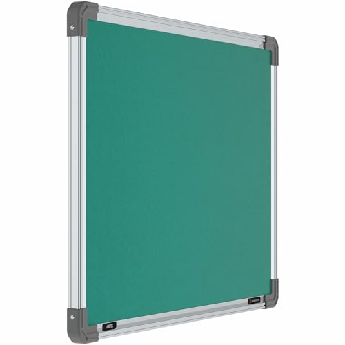 Image of Scholar Art Metis 1.5x2 Feet Fabric Pin Board for Study Room & Wall | Vibrant & Versatile Crape Cloth + High Density Soft Board for Pinning Photos, Sticky Notes & Reminders (Emerald Green)