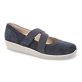 Vionic Women's Shelby - Mary Jane Flats with Concealed Orthotic Arch Support Blueberry 7.5 Medium US
