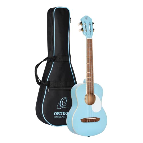 Ortega Guitars Ukulélé Ténor bleu – Série Gaucho – housse incluse – corps Agathis (RUGA-SKY) - Les Beatles, Paul McCartney, John Lennon, RIngo Starr, George Harrison Ortega Guitars Ukulélé Ténor bleu - Série Gaucho - housse incluse - corps Agathis (RUGA-SKY)