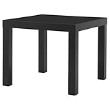 IKEA LACK - Mesa auxiliar (55 x 55 cm), color negro