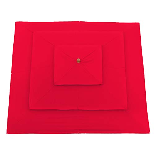 Anndora Sonnenschirm 3-lagig 300 x 300 cm eckig