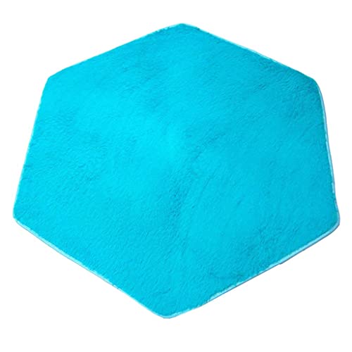 Image of Club BollywoodHexagonal Soft Comfortable Plush Tent Rug Mat Kids Playhouse Bedroom Floor Carpet Indoor Activity Accs inchBlue|Outdoor Toys & Structures|Tents Tunnels & Playhuts|1 Tent Carpet