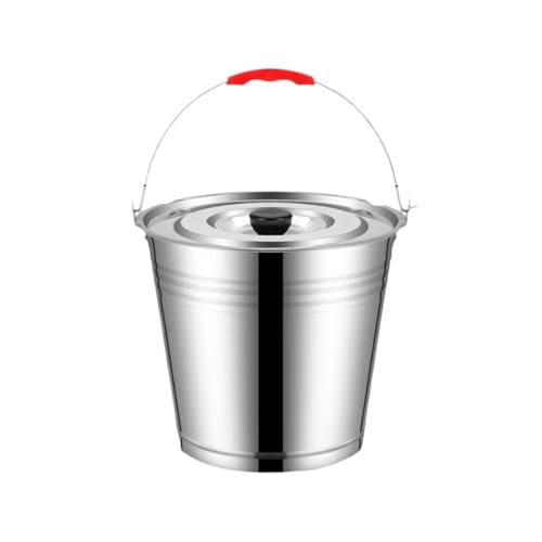 Generico Secchiello for Il Ghiaccio in Acciaio Inossidabile con specifiche Multiple, Superficie Luminosa Coperchio(16L)