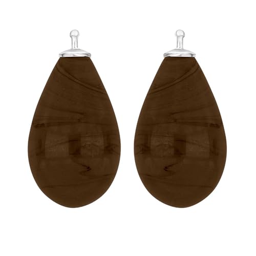 HEIDE HEINZENDORFF Paire de pendentifs en forme de goutte Big Espresso 12 x 24 mm