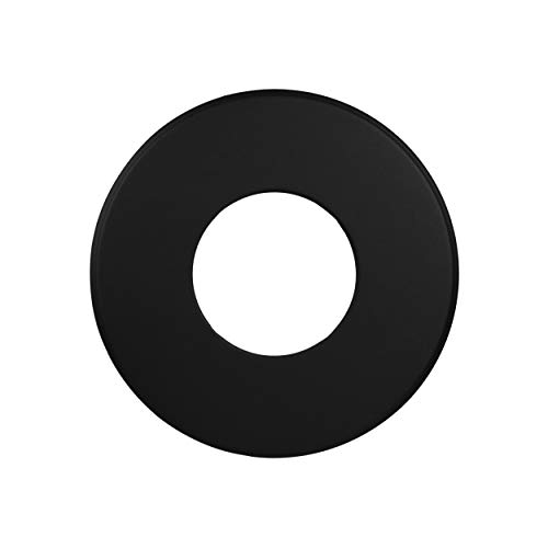 LANZZAS Rosace murale pour tuyau de poêle avec bord de 90 mm, pour un diamètre DN 130 mm, couleur : noir. D'autres tuyaux de notre gamme sont disponibles ici.