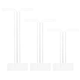 TOKIDNY 3piezas Soporte Acrílico Transparente para Exhibición de Pendientes y Pulseras de Forma para Tiendas y Decoración del Hogar