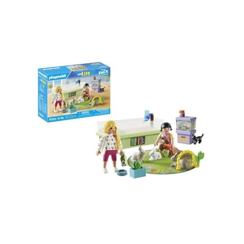 Playmobil | My Life | Famille avec Lapins | Figurines d’Animaux | Jouet pour Enfants à partir de 4 Ans | 71753