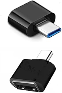 USB A to USB C FAST CHARGE Adapter (2 PACK) Type C Charger Plug Power Converter for Watch iWatch 7,AirPods,iPhone 11 12 13 Pro Max iPad Mini Air 4 5 Samsung Galaxy S20 S21 S22 Plus Ultra Adaptor BLACK