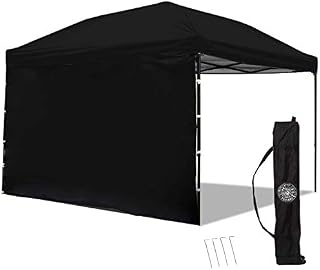 Punchau Pop Up Canopy Tent with Sidewall 10 x 10 Feet - UV