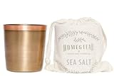 Aspen Bay SEA Salt 8 oz Cup in Cotton Bag Homestead Candle by Found Goods Market