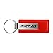 Chrysler Jeep Dodge SRT8 Red Leather Key Chain, Official Licensed