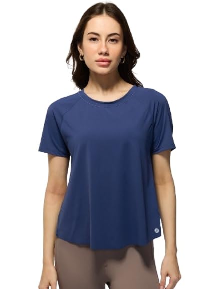 Image of CAVA Overlap Tee for Women | Split Back Mesh Design, Moisture-Wicking, 4-Way Stretch, Anti-Odour, Quick Dry | Activewear T-Shirt
