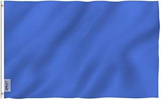 ANLEY Fly Breeze 3x5 Foot (90 X 150cm) Solid White Flag - Vivid Color and UV Fade Resistant - Canvas Header and Double Stitched - Plain White Flags Polyester with Brass Grommets 3 X 5 Ft