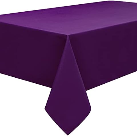 Home Direct Violet Purple Fabric Tablecloth 150x300cm Cover