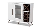 Baxton Studio Wine Cabinets, White