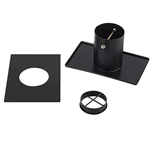 Tfro & Cile Rain Chain Gutter Adapter Black Installer Standard Installation Suit for Downspout Outlet