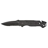 Folding Knife, Spear Point, Blk, 3-7/16 in