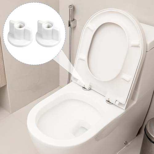 12 Stück WC Sitz Rückmuttern Set, WC Befestigungsset Toilettendeckel Befestigung, Toilettendeckel Befestigung Ersatz für Oben Montierte WC-Sitz Scharniere 6 mm Schrauben