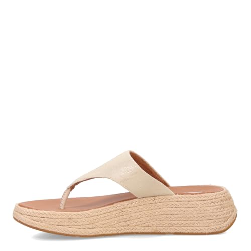 FitFlop womens F-mode Espadrille Glitz-canvas Flatform Toe-thongs4