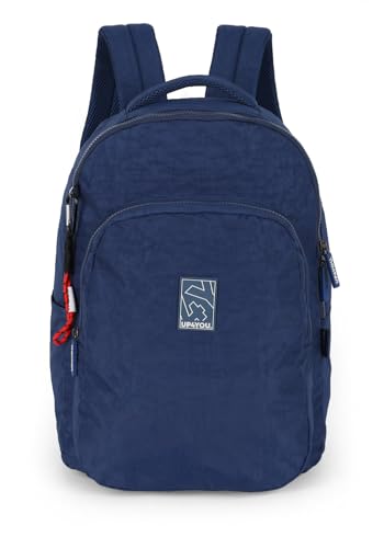 Luxcel, Mochila Escolar Masculina Laptop Crinkle UP4YOU Original Cor:Azul
