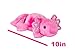 Fiesta Toys Axolotl Plush Stuffed Animal Toy Pink Dreamscape Earth Pals Made from Recycled Raw Materials - 10 Inches
