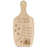 DEKOLANDO Deko Hundeschild Geschenk Hund Skye Terrier -... Alles Doof- Hundeschilder Hundebesitzer Hundemama Hundepapa Hundeliebhaber Hundehalter
