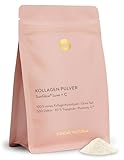 SUNDAY NATURAL® SunGlow® Luxe – 190g – Gold-Standard Collagen Pulver mit Vitamin C – Bioaktives Kollagen Pulver hydrolysat – Hergestellt aus Kollagen Typ 1 & 3 – Exzellente Löslichkeit – Neutral