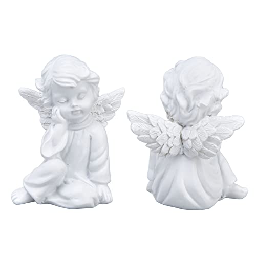 Statue d'ange blanc de décoration intérieure et extérieure