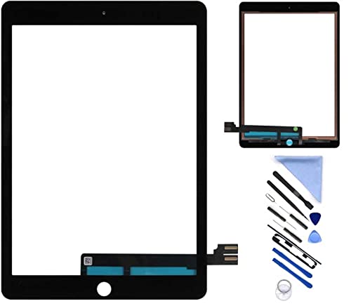 Image of Touch Screen Replacement for iPad Pro 9.7 inch 2016 Digitizer Panel Glass Assembly A1673 A1674 A1675 (Not LCD)+Tools (Black)