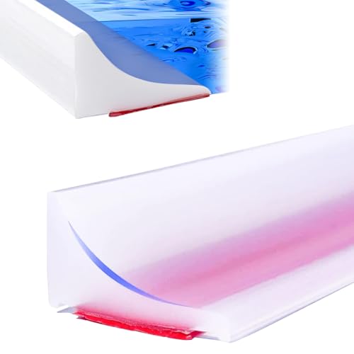 Silikon Wasserstopper Dusche Schwallschutz 200CM Begehbare Dusche Boden Wassersperre Silikon Duschschwelle für Rahmenlose Duschtür Water Stopper Strip für Nass- und Trocken-Trennung (Transparent)
