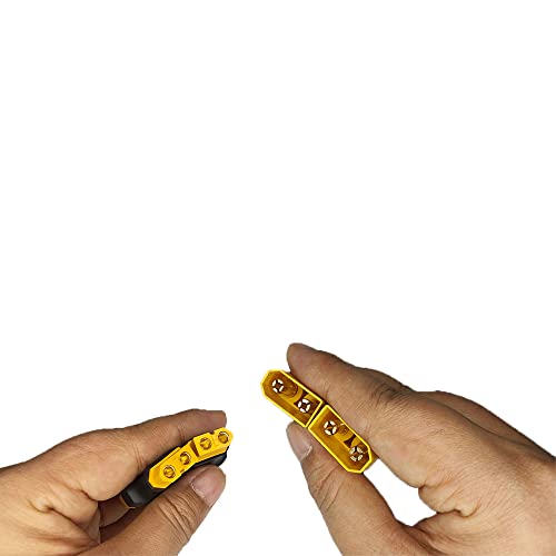 Wmzjnljy 2 peças RC macho XT90 para conector adaptador fêmea XT60 para LiPo Electric Quad/ESC (W16-2