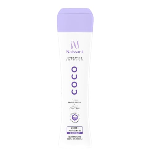 naissant Coconut Shampoo | Deep Repairing and Hydrating Dry Hair | Moisturizing, Protector for Dry, Damaged, Color Treated & Natural Hair | Salt & Paraben Free (10.1 Fl Oz)