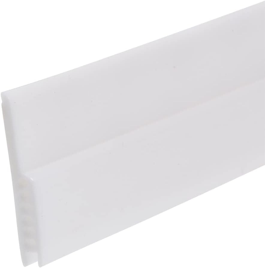 Door Draft Stopper Under Door Seal Door Sweep Strip Under Door Draft Blocker Round Hole 28mmx910mm White Duo ER