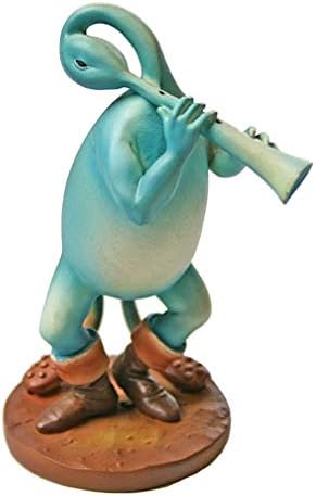 Parastone Hieronymus Bosch Blue Flutist Figurine – 3D Sculpture Replica – Last Judgement Northern Renaissance Art Collectible