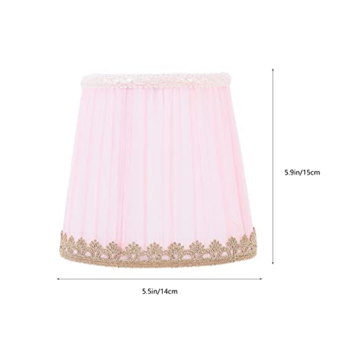 Uonlytech Lamp Shades Cloth Lamp Shades, Faux Silk Pleated Lamp Shade Bouffant Cloth Lampshade E14 Lamp Cover For Table Lamp Floor Pendant Light 5. 50X4. 32X5. 89In Small Lamp Shades #TOP4