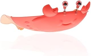 Healvian Baby Shower Cap Shield Adjustable Silicone Shampoo Cap Hair Washing Hat Baby Showering Visor Bathing Cap Kids Bath Head Eyes Ears and Face Protector for Children Crab Pink