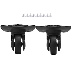 DEWIN A52 Mute Wheel – Casters Koffer Vervanging Wiel A52 Mute Enkele Rij Wiel Koffer Bagage Vervanging Universele Wiel Casters Outdoor 2 Stks