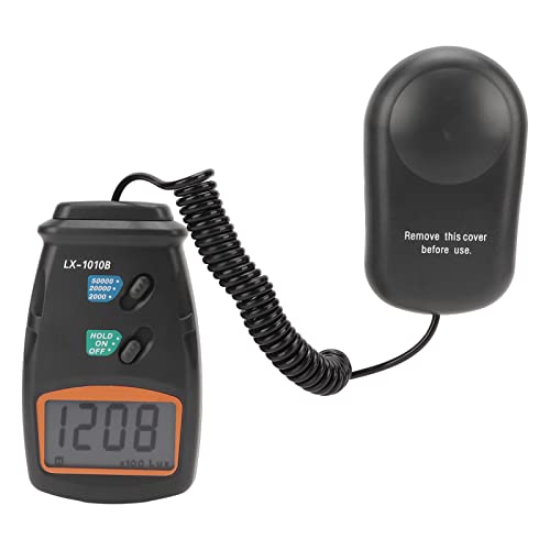 Medidor de luz digital LX1010B Zerodis luxómetro portátil de ABS con pantalla LCD 2