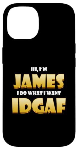 James Costume IDGAF Meme Personalized Jim First Name James �X�}�z�P�[�X iPhone 14 �p