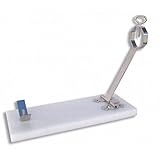 Soporte para jamon de alta calidad modelo horizontal plegable que se ajusta a la longitud del jamon, fabricado en acero inoxidable y con la base en fibra de color blanco