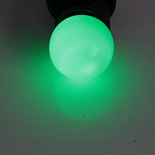 Farbige GlüHbirnen,4 Stück RGB LED-Lampe E27 12V 24V 110V 220V Mini wasserdicht buntes kleines Licht 0,5W Dekoration Energiesparlampe Beleuchtung-Grün_24V Cover