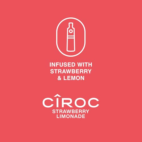 Cîroc Strawberry Limonade | 30% vol | 70cl | Premium Flavoured Vodka | Hints of Strawberry & Lemon Citrus - Image 2