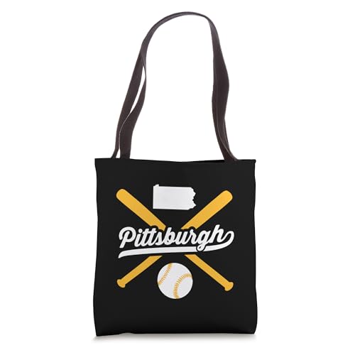 Pittsburgh Baseball Vintage Pennsylvania State Love City Drk Tote Bag