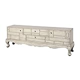 Stein World TV stand, Antique Cream